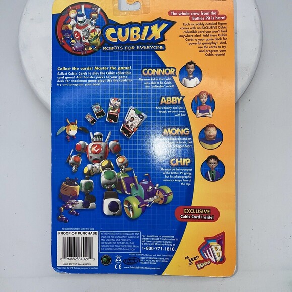 Trendmasters Cubix Robots For Everyone Chip New  Exclusive Cubix Card Inside - Picture 4 of 4